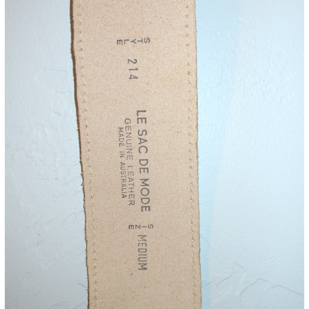 Le Sac De Mode White Belt